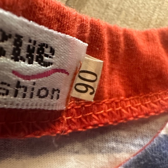 Kids Blue Striped Tee with Rabbit Design - Picture 4 of 9